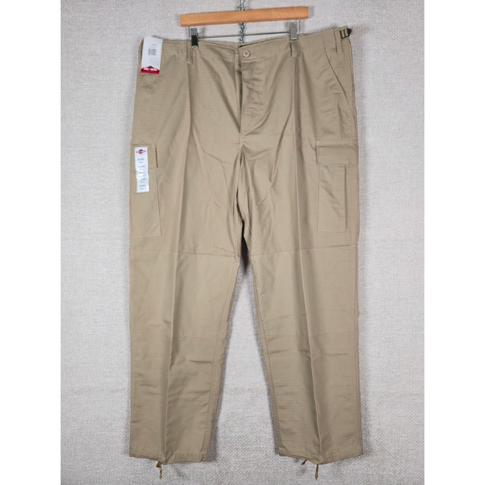 TRU-SPEC BDU Pants 2XL Regular Khaki Ripstop Tactical‎ Cargo Military Mens NWT